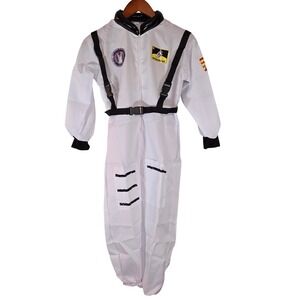 Astronaut Costume Space Suit Jumpsuit Halloween Cosplay Pretend‎ Play Kids